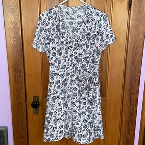 J. Crew floral wrap dress